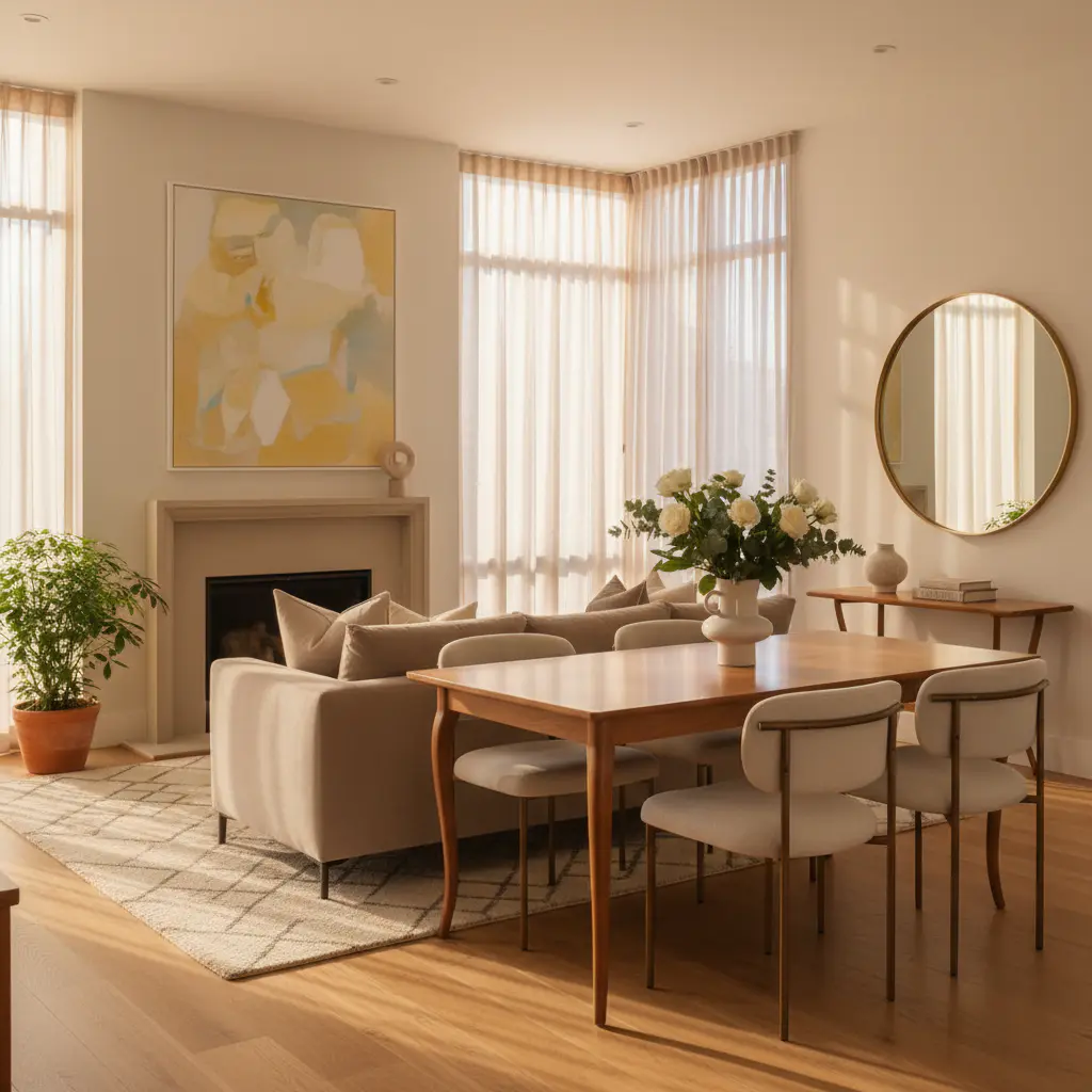 Warm lighting interior