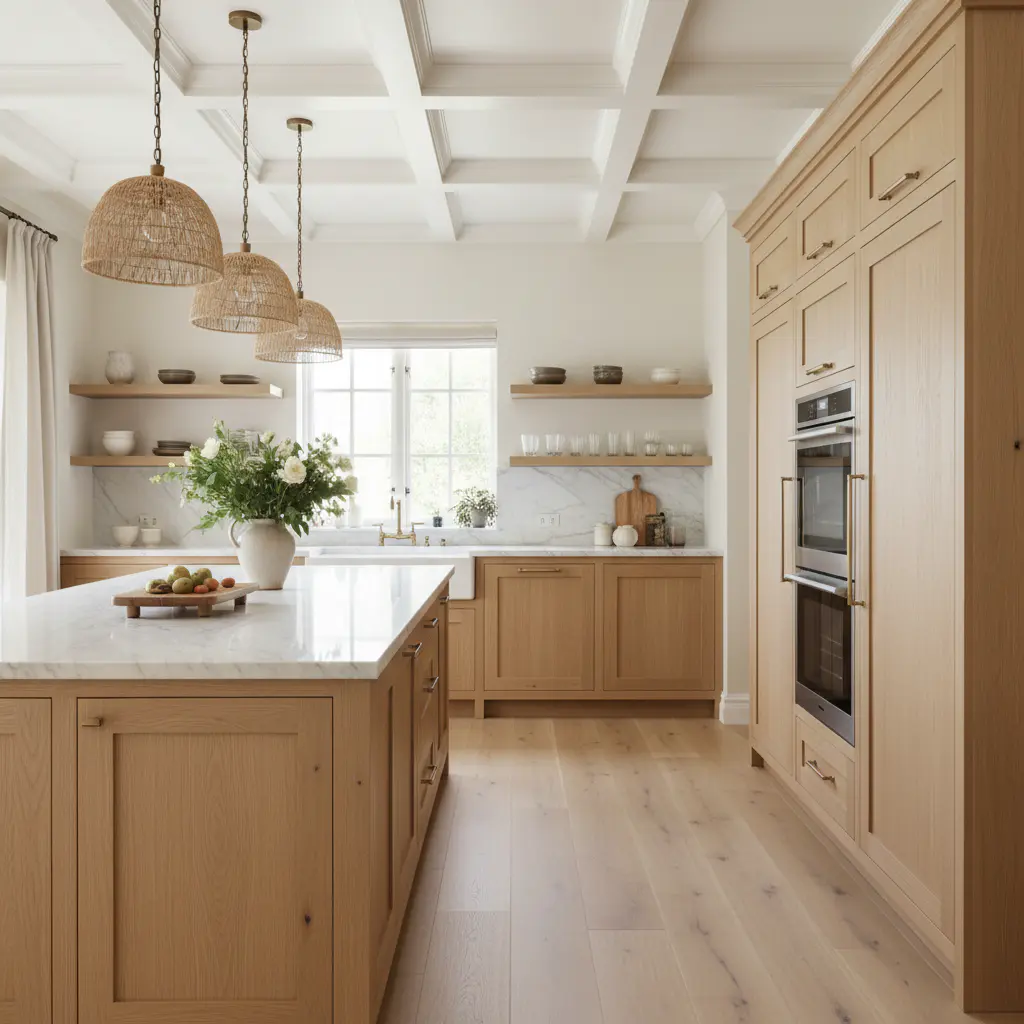Custom wood cabinetry
