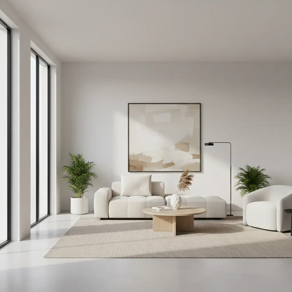 Modern minimalist interior