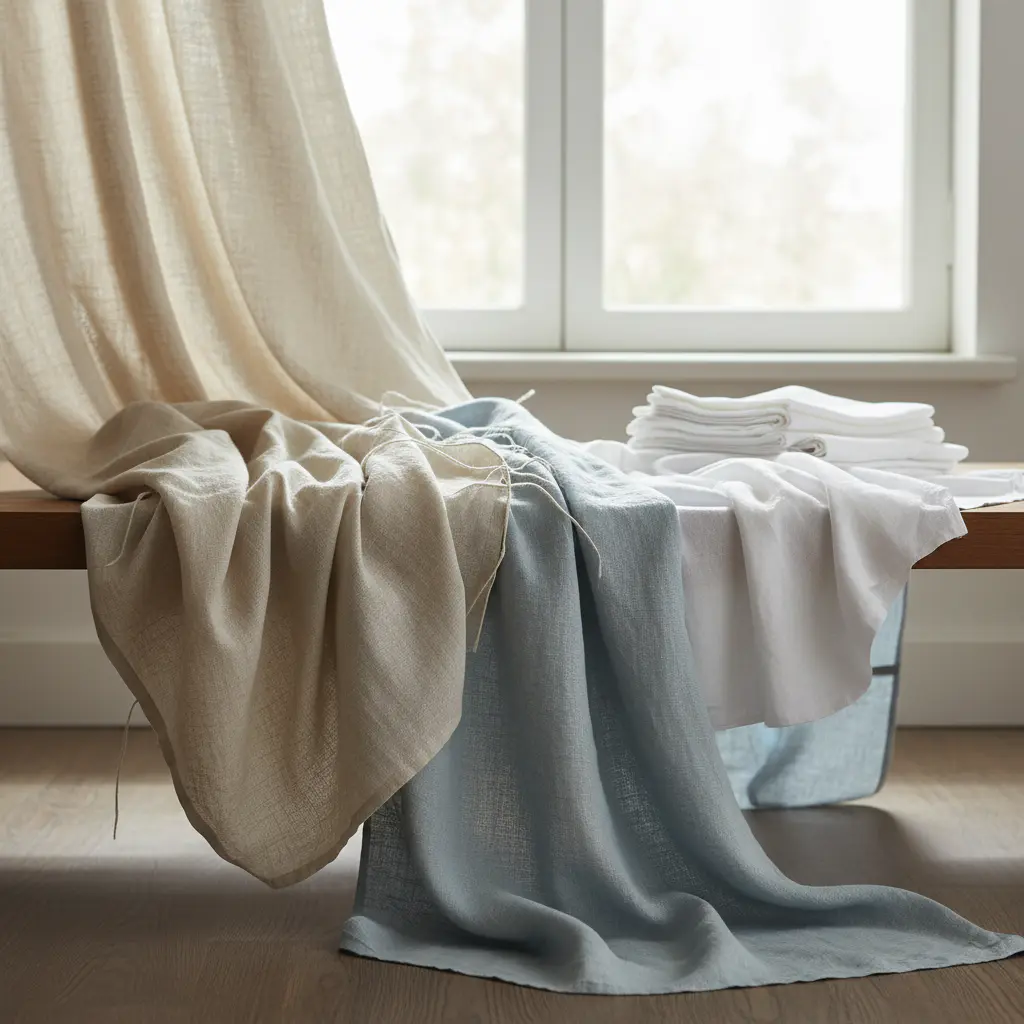 Soft linen fabrics